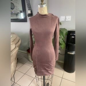 Used one time purple dress size medium suede soft material